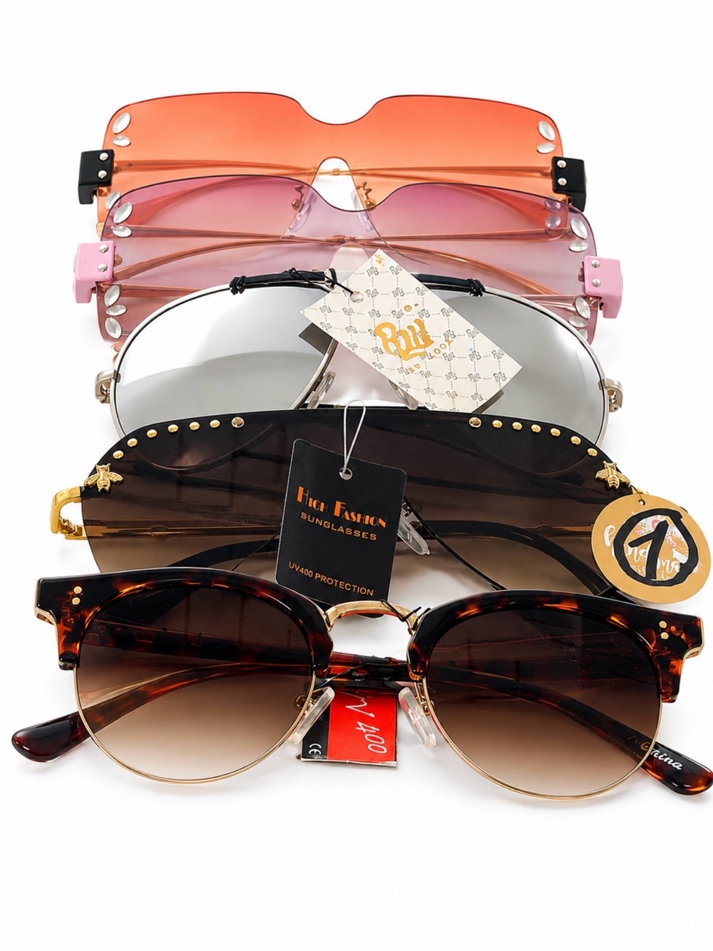 Mixed Assorted Women’s Sunglasses Pack - Multicolor